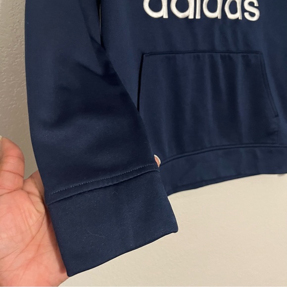 Adidas Blue Pullover Hoodie Size Medium - Picture 5 of 5